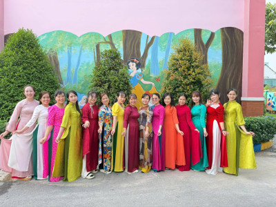 ​TRƯỜNG MN HOA SEN HƯỞNG ỨNG TUẦN LỄ ÁO DÀI VIỆT NAM