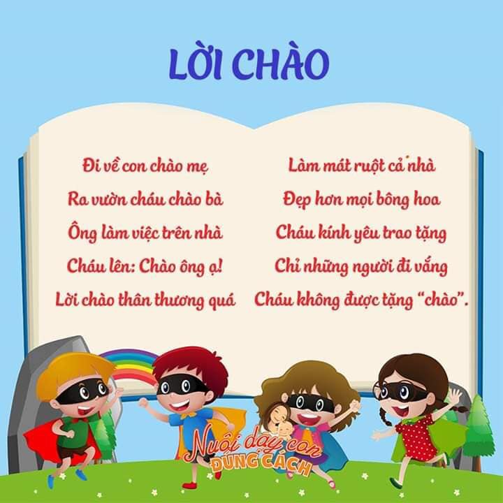 MỘT SỐ THƠ CHO TRẺ MẦM NON