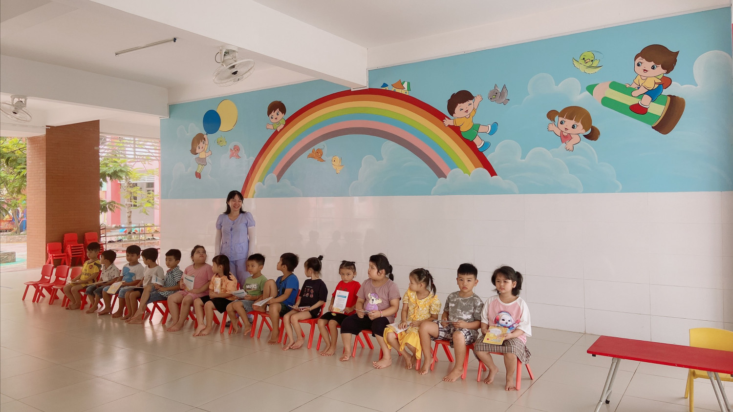 TRƯỜNG MẦM NON HOA SEN KHÁM SỨC KHỎE LẦN 1 CHO TRẺ NĂM HỌC 2023-2024